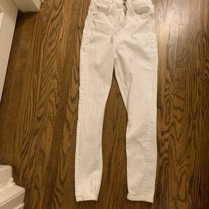 Zara Women's Crisp White Skinny Jeans